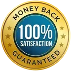Gold money back 100% satisfaction guaranteed seal