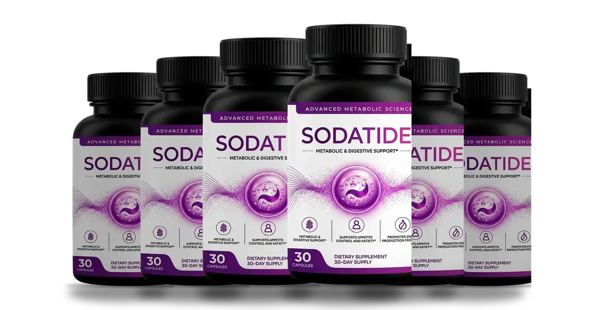 Six Sodatide bottles, 180-day supply